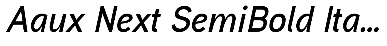 Aaux Next SemiBold Italic